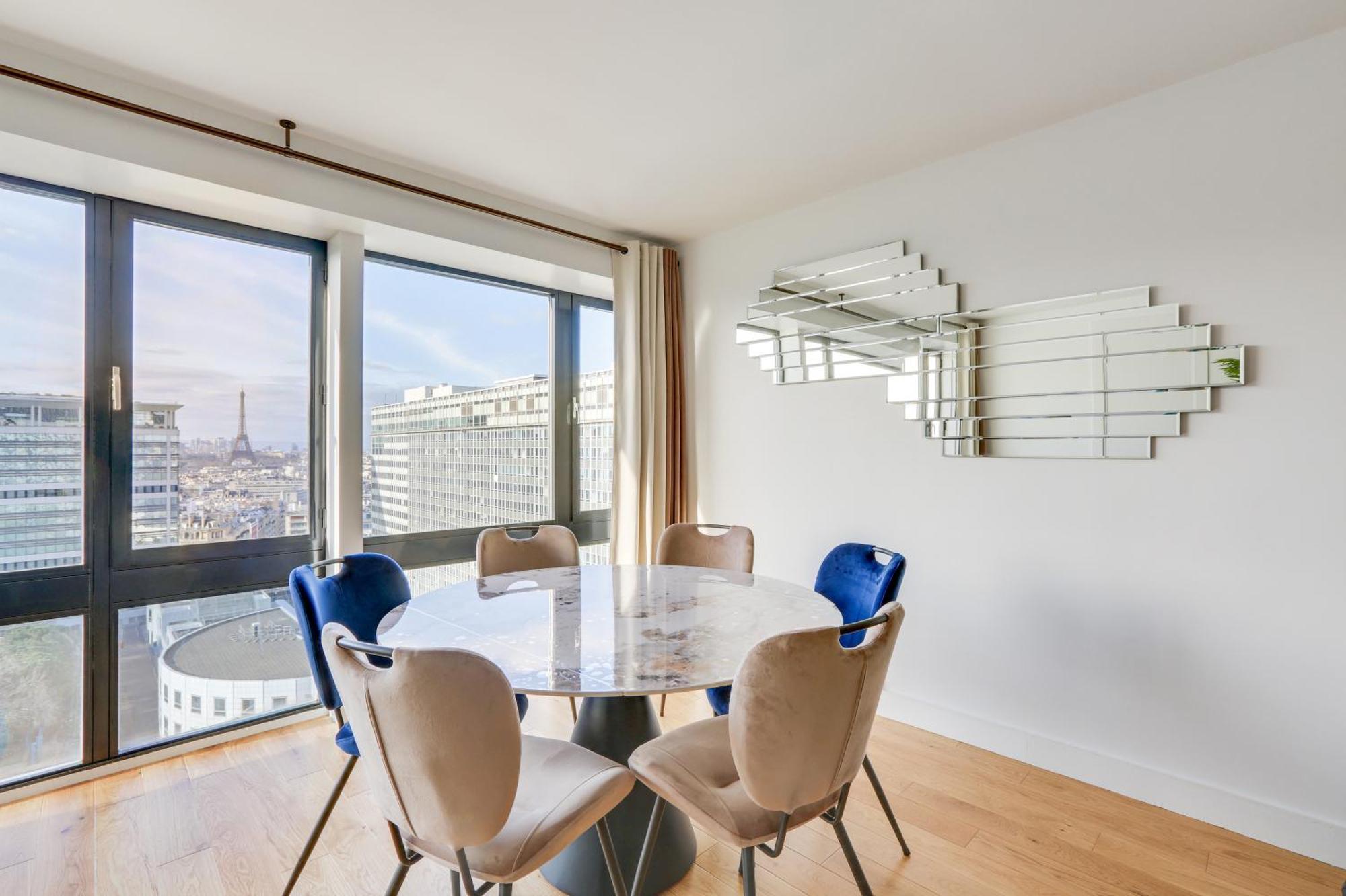 Paris Luxury Apartment 75M2 With Eiffel Tower View, 1 Min Metro, Parking ภายนอก รูปภาพ