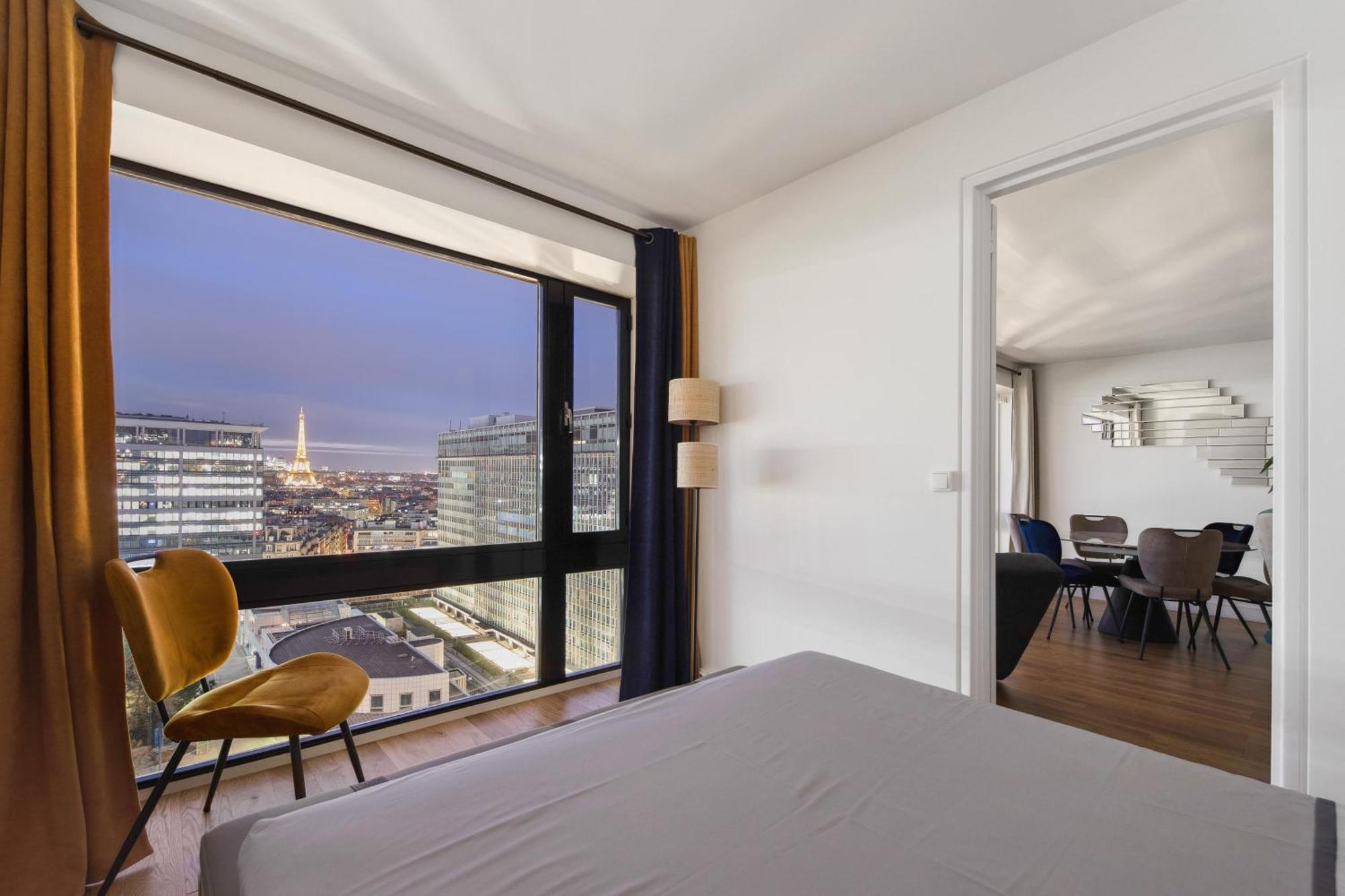 Paris Luxury Apartment 75M2 With Eiffel Tower View, 1 Min Metro, Parking ภายนอก รูปภาพ