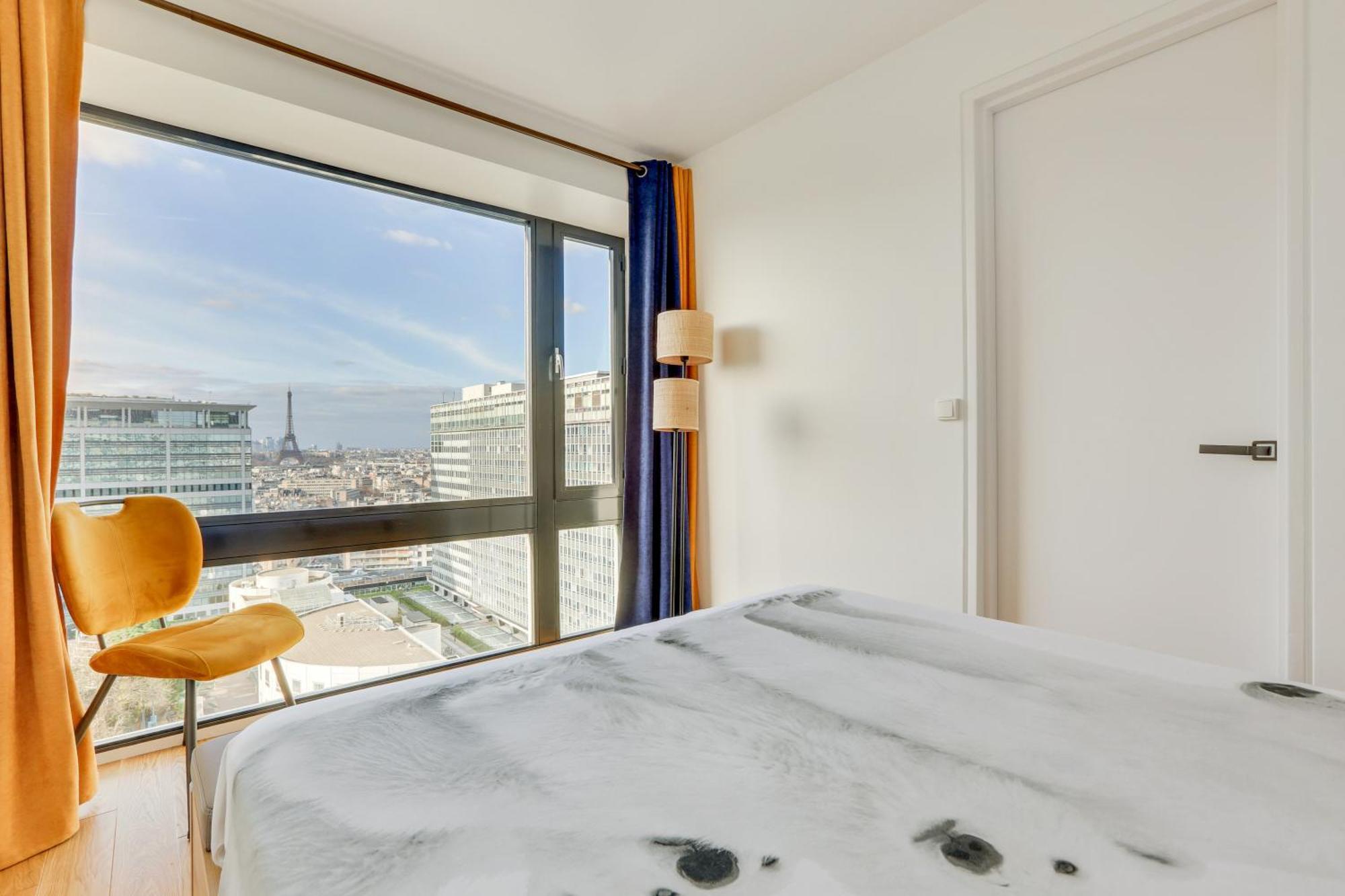 Paris Luxury Apartment 75M2 With Eiffel Tower View, 1 Min Metro, Parking ภายนอก รูปภาพ