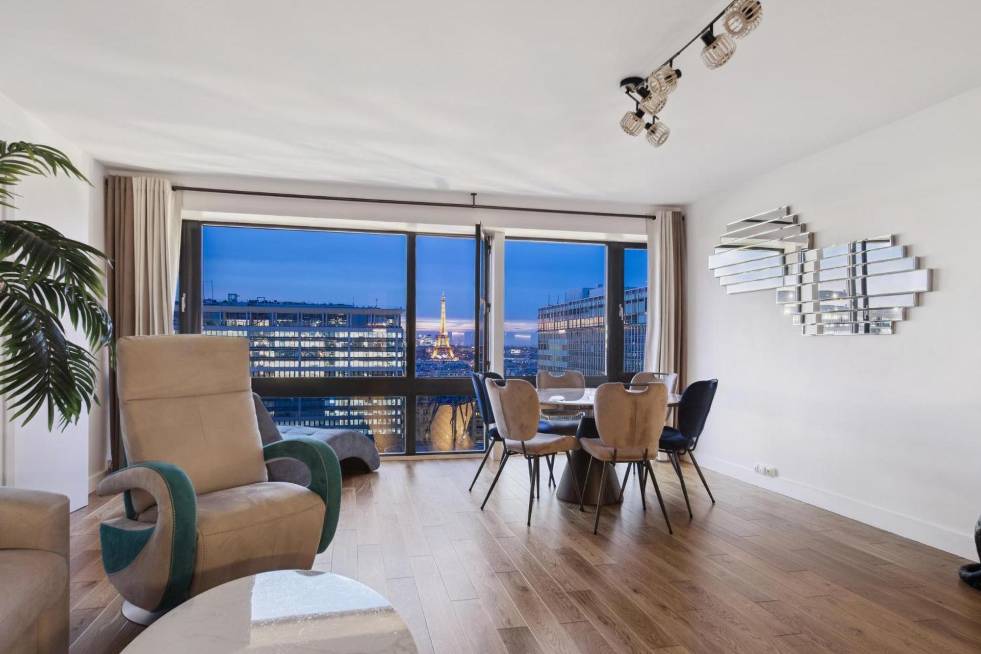 Paris Luxury Apartment 75M2 With Eiffel Tower View, 1 Min Metro, Parking ภายนอก รูปภาพ